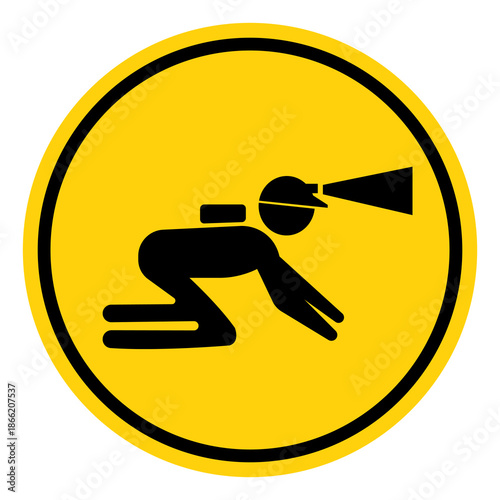 Coal Miners Symbol Sign, Vector Illustration, Isolate On White Background Label. EPS10