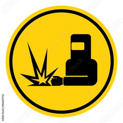 Welding Area Symbol Sign, Vector Illustration, Isolate On White Background Label. EPS10