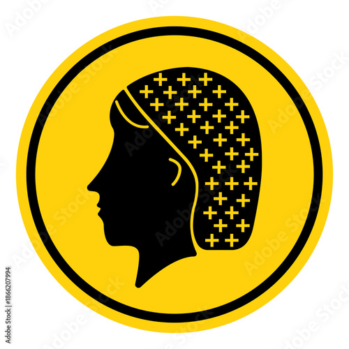 Hair Net Symbol Sign, Vector Illustration, Isolate On White Background Label. EPS10