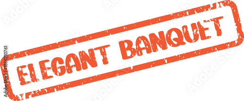 Commercial stamp design for formal elegant banquet event announcements and invitations