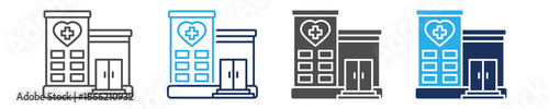 clinic icon set with multiple concept