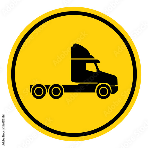 Truck Symbol Sign, Vector Illustration, Isolate On White Background Label. EPS10