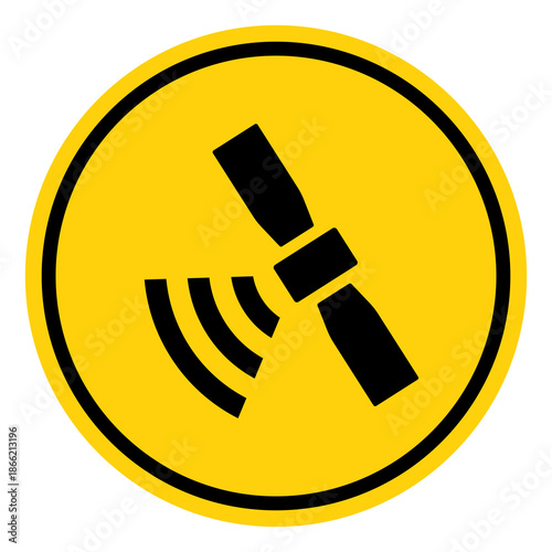 Gps Protected Vehicle Symbol Sign, Vector Illustration, Isolate On White Background Label. EPS10