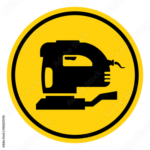 Sanding Machine Symbol Sign, Vector Illustration, Isolate On White Background Label. EPS10