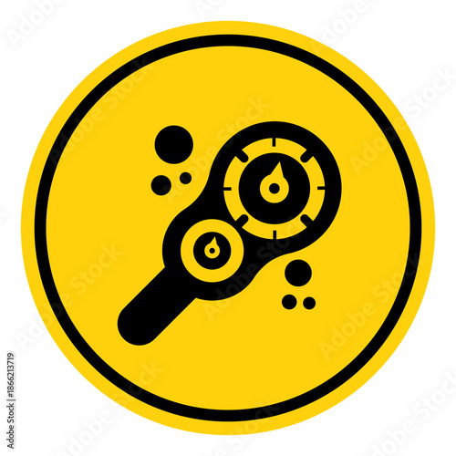 Regulator Symbol Sign, Vector Illustration, Isolate On White Background Label. EPS10