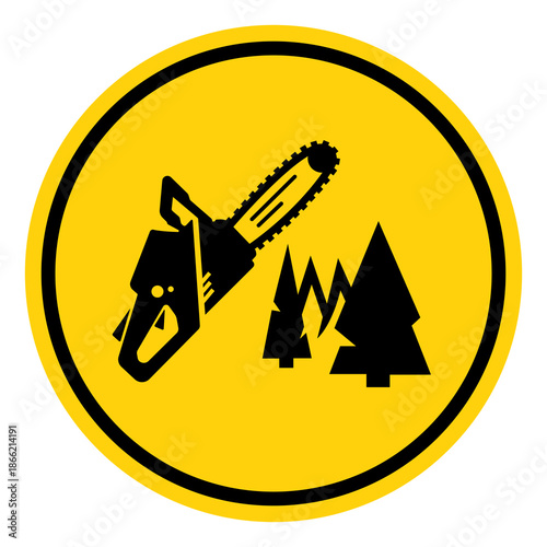 Do Not Cut Trees Symbol Sign, Vector Illustration, Isolate On White Background Label. EPS10