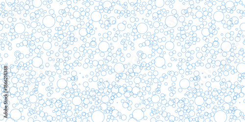 The circles are outlines, not filled in, giving a light and airy feel to the design.