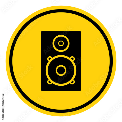 High End Speakers Symbol Sign, Vector Illustration, Isolate On White Background Label. EPS10