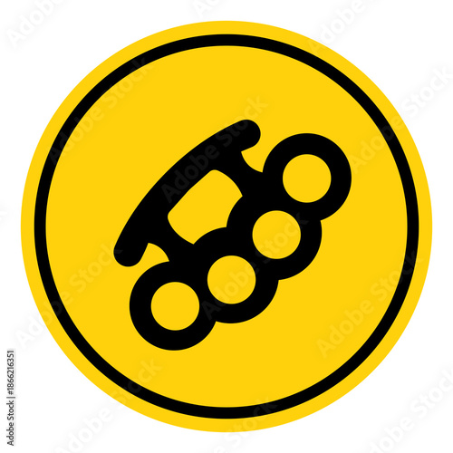 Gang Area Symbol Sign, Vector Illustration, Isolate On White Background Label. EPS10