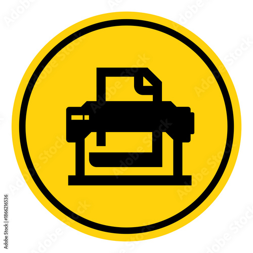 Printing Area Symbol Sign, Vector Illustration, Isolate On White Background Label. EPS10