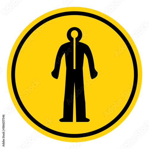 Wear Thermal Suit Symbol Sign, Vector Illustration, Isolate On White Background Label. EPS10