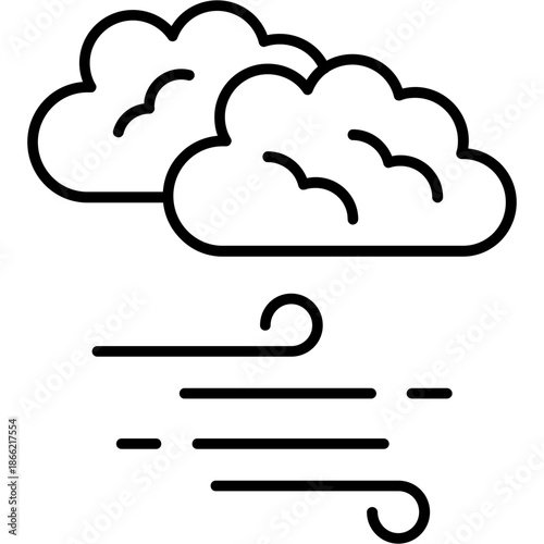 Windy Outline Icon