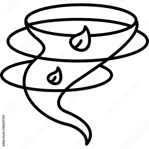 Tornado Outline Icon