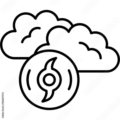 Hurricane Outline Icon