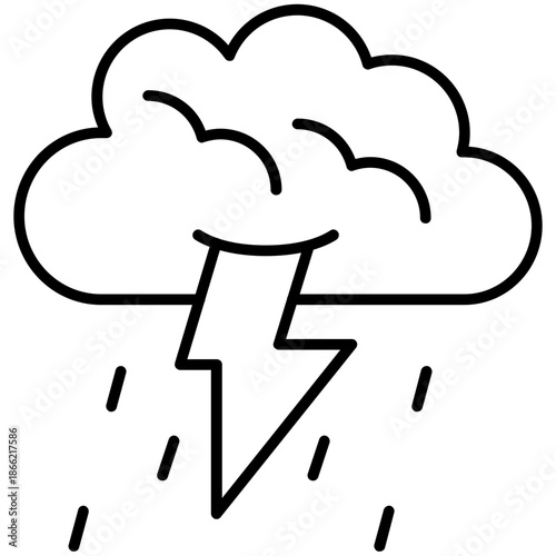 Storm Outline Icon
