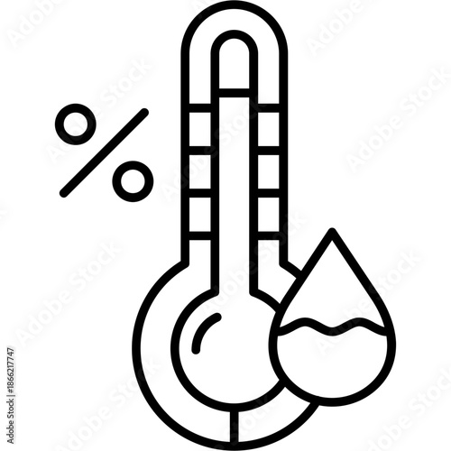 Humidity Outline Icon