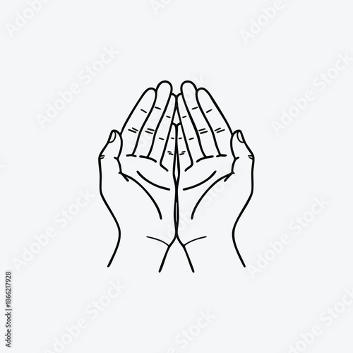 Hands in Prayer during Ramadhan, a serene moment of spiritual reflection and devotion