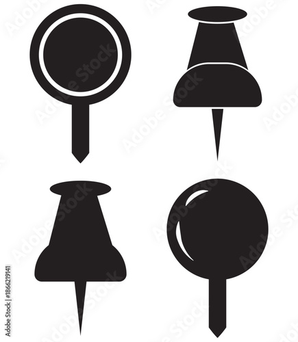 Location map pin icons set. Modern map marker collection. Pinpoint. Location pin icon. Map pin place marker. Map marker pointer icon. GPS location symbol. Flat style vector