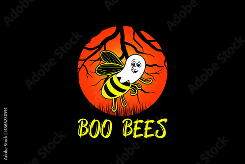 Boo bees svg quotes typography t-shirt design for cricut.