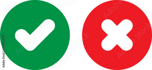 Checkmark and cross icons