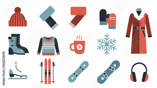 Winter Clothing and Accessories for Snow Sports.