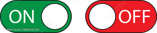 On/off switch vector illustration