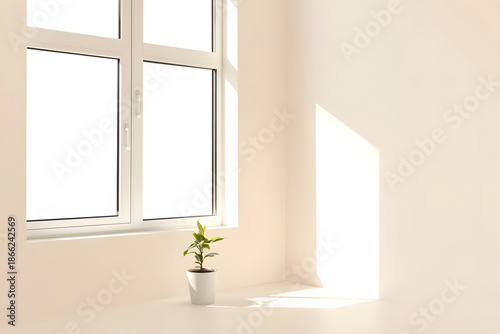 Editorial photograph of a minimalist interior corner