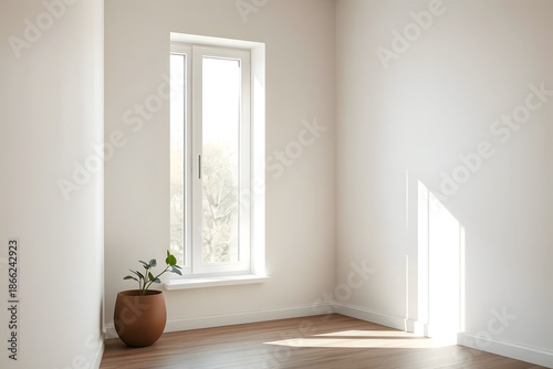 Editorial photograph of a minimalist interior corner