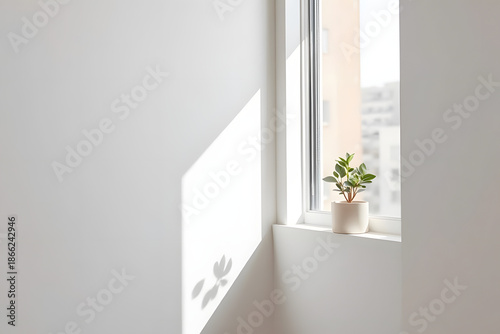 Editorial photograph of a minimalist interior corner