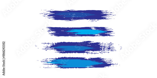 Abstract Blue and White Grunge Background with Halftone Style. Brush Stroke Illustration for Banner, Poster or Sports.