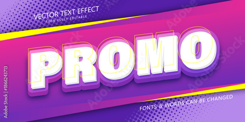 3d promotion sale text effect, Vector editable