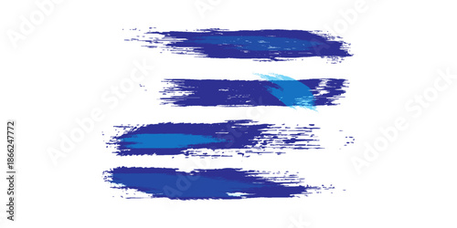 Abstract Blue and White Grunge Background with Halftone Style. Brush Stroke Illustration for Banner, Poster or Sports.