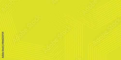 Abstract Neon Yellow Interlocking Hexagon Grid Background