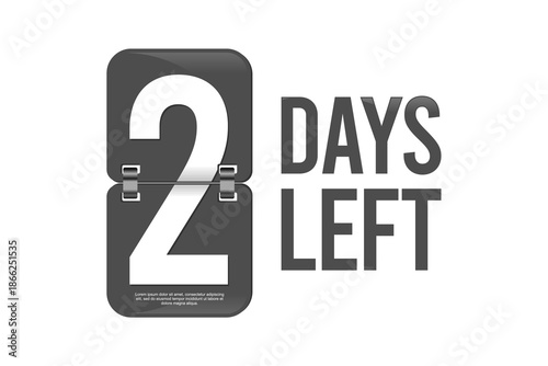 2 Days Left Template. 2 Days to go. Countdown discounts and sale time