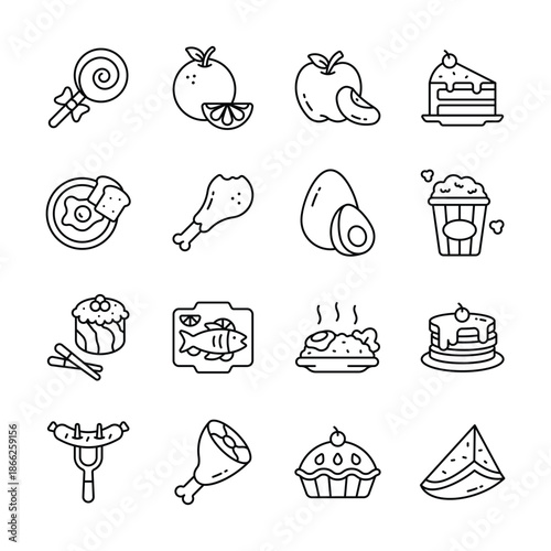 Latest pack of food icons in modern design style, ready to use
