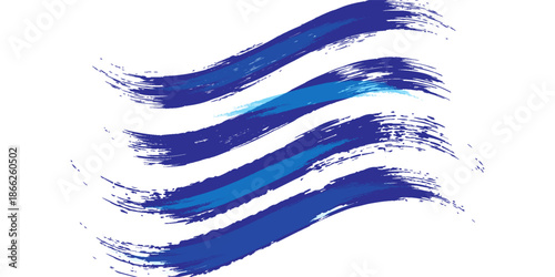 Abstract Blue and White Grunge Background with Halftone Style. Brush Stroke Illustration for Banner, Poster or Sports.