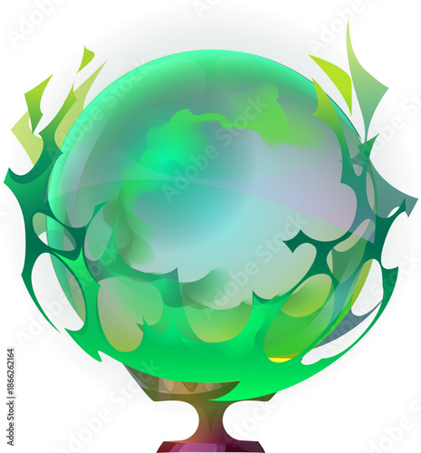 Green Mist Magic Globe