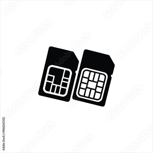 Detailed look at an eps file containing a sim card network icon