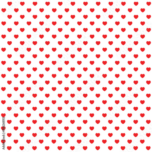an illustration of a pattern of polka dots heart shape 땡땡이 하트 무늬 패턴 일러스트	
