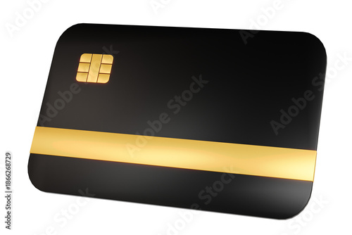 Credit Card with Gold Stripe