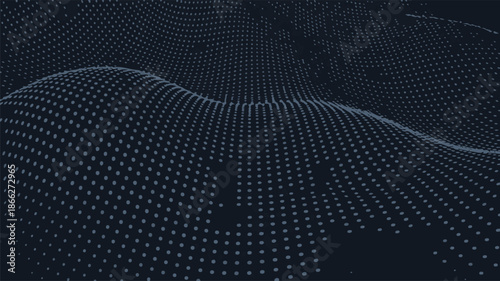 Abstract navy blue digital background with complex vector design elements