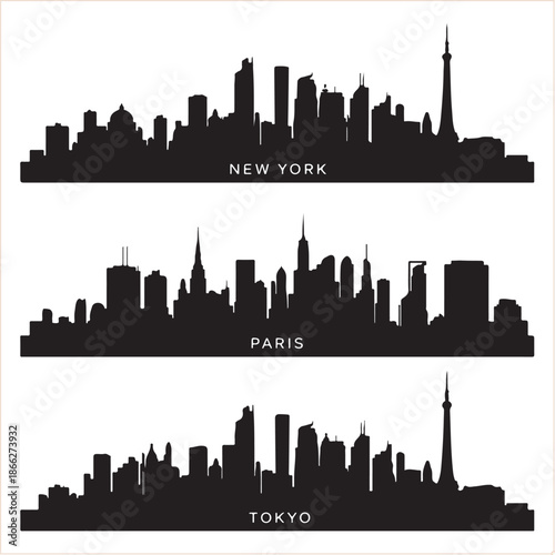 new york city skyline silhouette