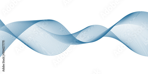 Abstract wave line. Digital frequency equalizer. digital Stylized line art background. Eps10