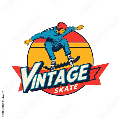 Retro Sport Vector Illustration Vintage Style