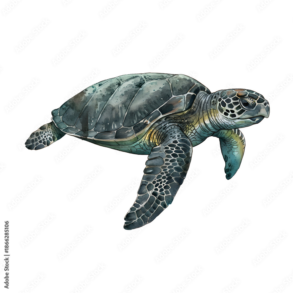 Fototapeta premium sea ​​turtle (a protected species)