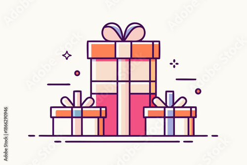 stacked gift boxes icon