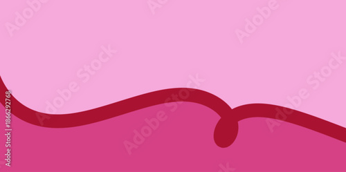 Abstract bottom wave vector illustration background. Magenta wavy footer background for clean layouts. Usage: Website footers and document borders.