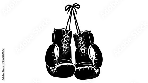 boxing gloves, padlock