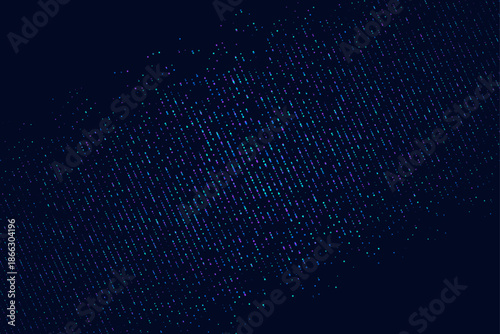 Abstract Digital Finance Wave - Big Data Stream and Cryptocurrency Blockchain Technology