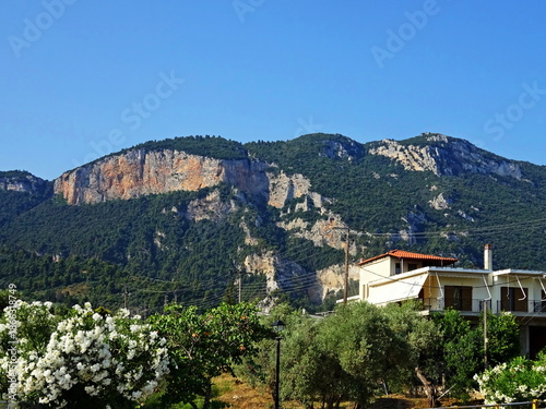 Greece - view of the mountains near town of Kamena  Vourla